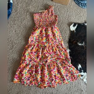 Floral One-Shoulder Dress